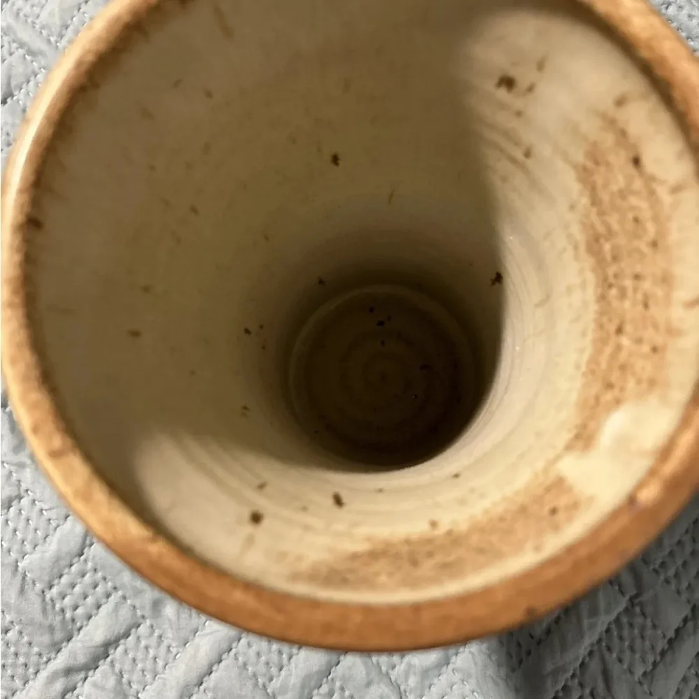 Pottery Vase 9.25” Flower